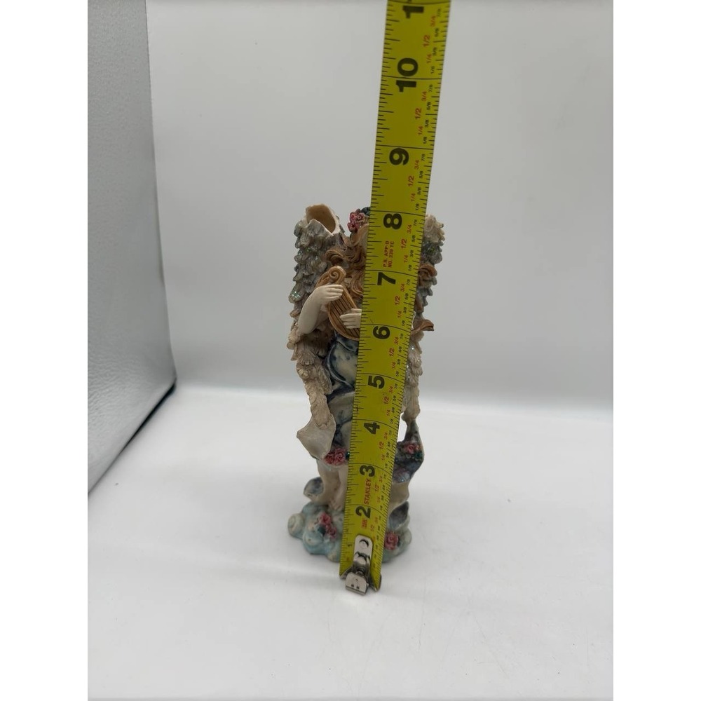 Angel statuette with a musical instrument in his hands - Picture 5 of 6